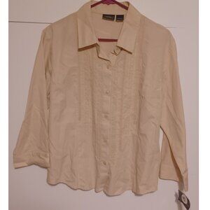 SONOMA - GENUINE JEAN COMPANY WOMEN'S Long SLEEVE Fog SHIRT - SIZE Large